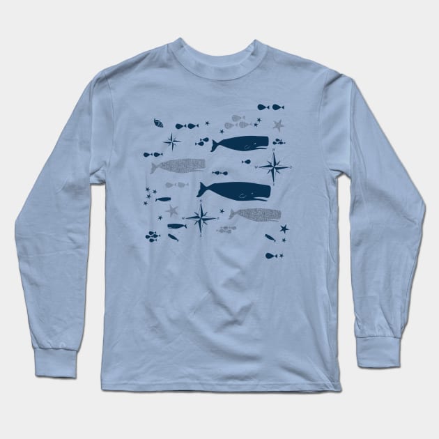 Sperm Whale Long Sleeve T-Shirt by bruxamagica